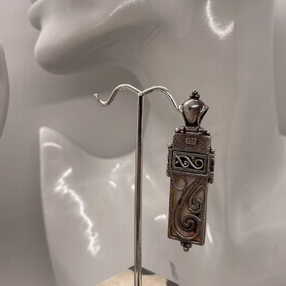 Magnificent Mother of Pearl Sterling Silver Pendant - Picture 7 of 7